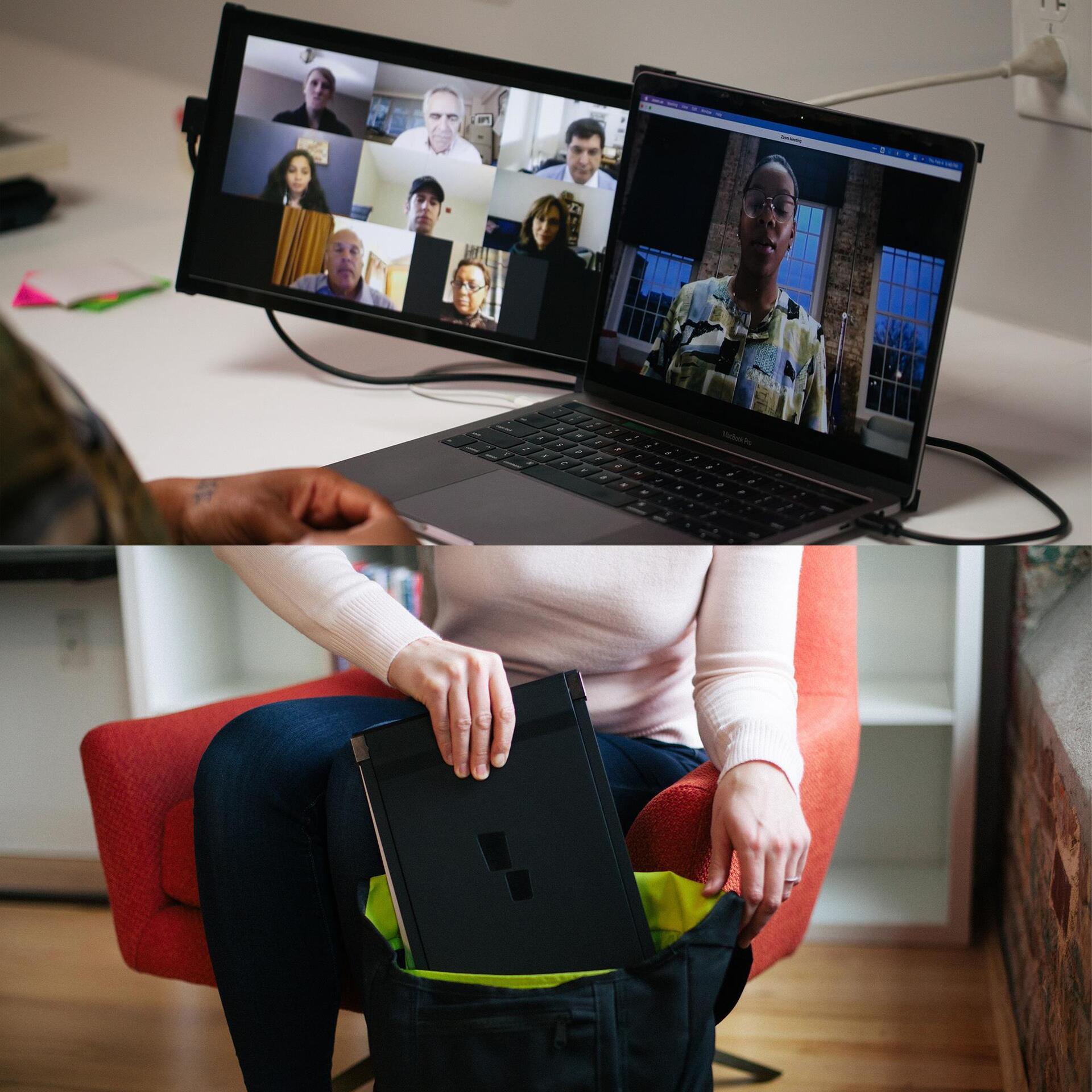 Mobile Pixels DUEX Plus 13,3" Full HD Tragbarer Monitor Grau
