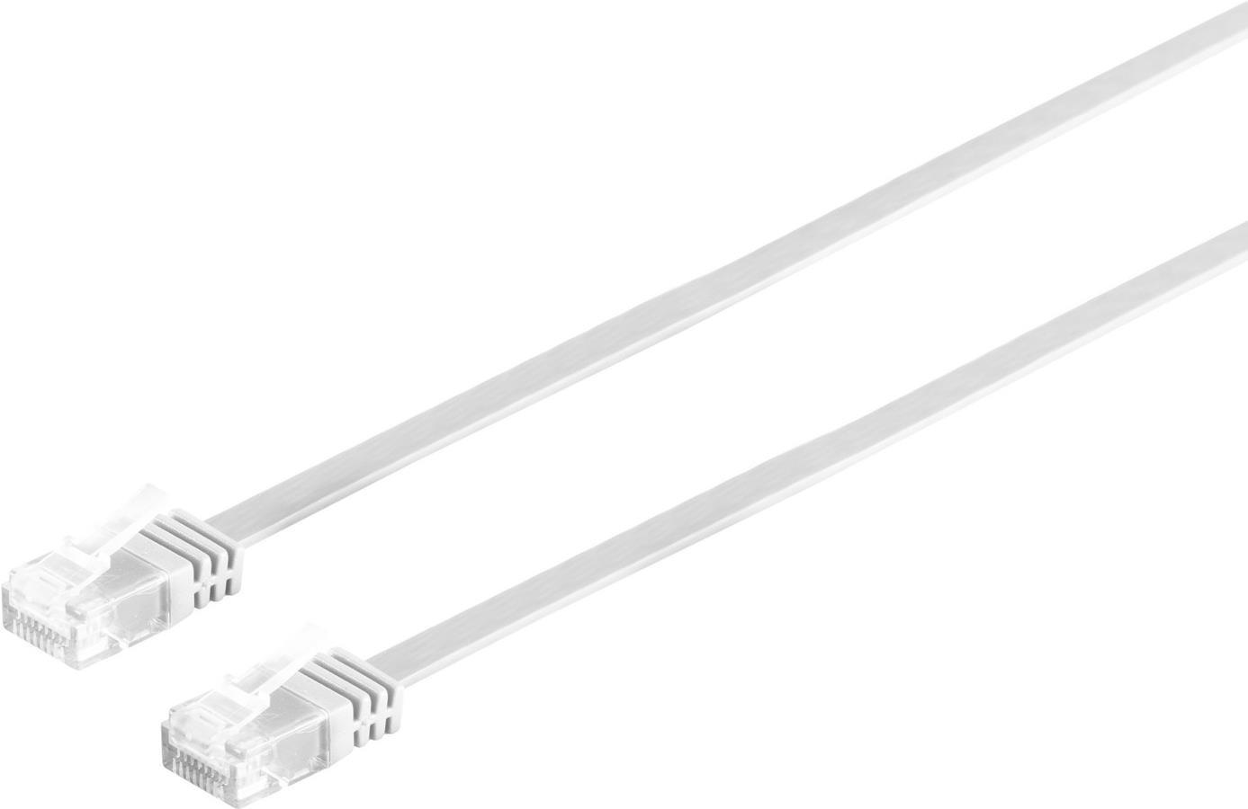 shiverpeaks Netzwerkkabel-Patchkabel-Flachkabel, Flat U/UTP cat. 6, slim, weiß, 0,25m (75711-SL0.25W)