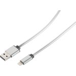 S-Conn 14-13001 1m USB A Lightning Silber Handykabel (14-13001)