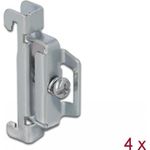 Delock - DIN Schienen-Klemme (Packung mit 4) (66231)