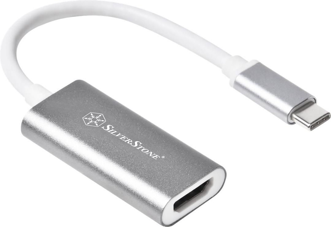 Silverstone SST-EP07C-E - USB 3.1 Type C auf HDMI V2.0b Adapter (SST-EP07C-E)