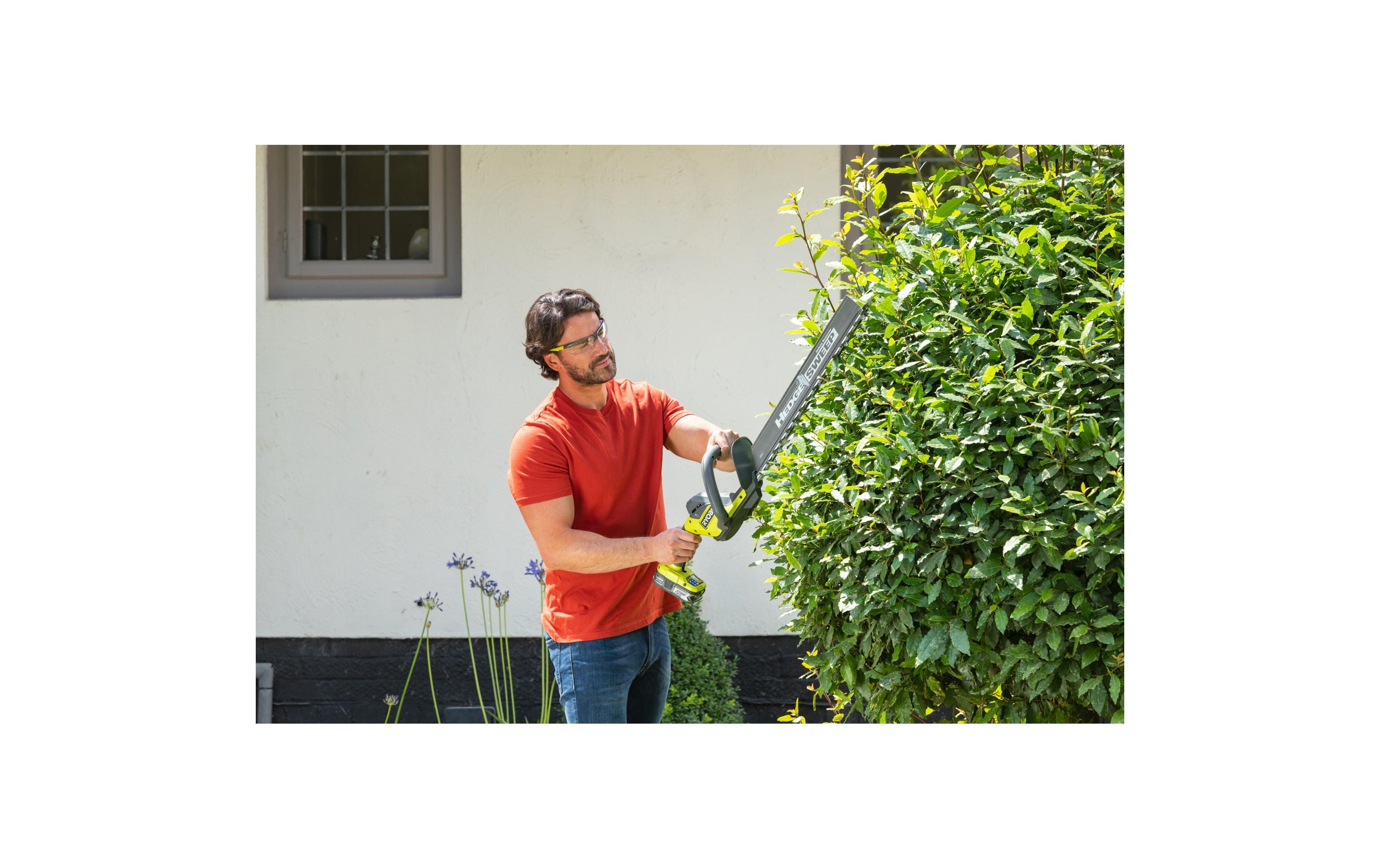 Ryobi ONE+ 18 V Akku-Heckenschere RY18HT50A-0 50 cm, Schwarz/Grün