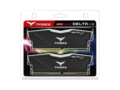 T-FORCE DELTA RGB 32 GB RAM (2 x 16 GB) DDR4 3600 MT/s CL18 DIMM Schwarz