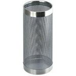 helit Metall-Schirmständer, mit Lochdekor, chrom rund, Durchmesser: 240 mm, Höhe: 490 mm (H2515500)