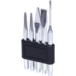 KS TOOLS Durchtreiber-, Meißel- und Körner-Satz, 5-tlg. (156.0160)