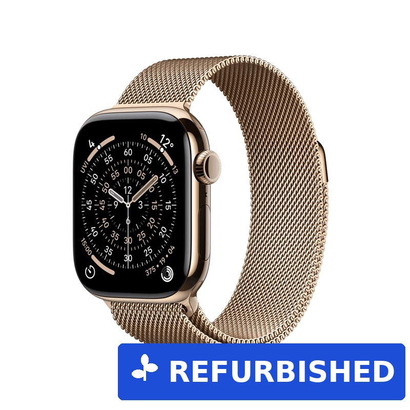 Apple Watch Series 11 GPS + Cellular 42mm Gold Titanium Case with Gold Milanese Loop (MF8Y4ZR/A) (B-Ware)