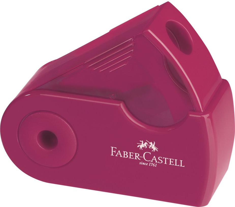 FABER-CASTELL Klappspitzdose Sleeve Mini rot/blau (,82711)