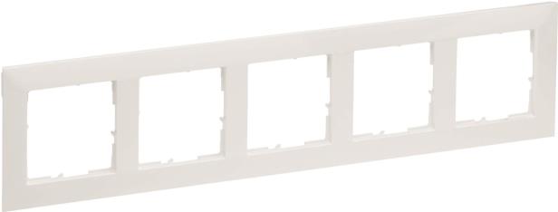 Legrand SEANO 5-fach Rahmen in 765175 der Farbausführung Ultraweiß 5 (765175)