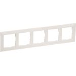 Legrand SEANO 5-fach Rahmen in 765175 der Farbausführung Ultraweiß 5 (765175)