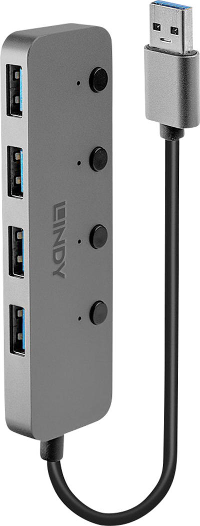 Lindy Hub 4 x SuperSpeed USB3.0 (43309)