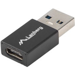 Lanberg AD-UC-UA-01 Kabelschnittstellen-/Gender-Adapter USB 3.0 Type A USB 3.0 Type C Schwarz (AD-UC-UA-01)