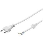 Wentronic Goobay Euro Kabel zum Konfektionieren, 1,5 m, Weiß - Eurostecker (Typ C, CEE 7/16) > lose Kabelenden (50503)