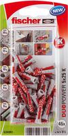 Fischer DuoPower 5 x 25 K NV Dübel 25 mm 534992 1 Set (534992)