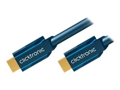 ClickTronic Casual Series HDMI-Kabel mit Ethernet 15 m Blau
