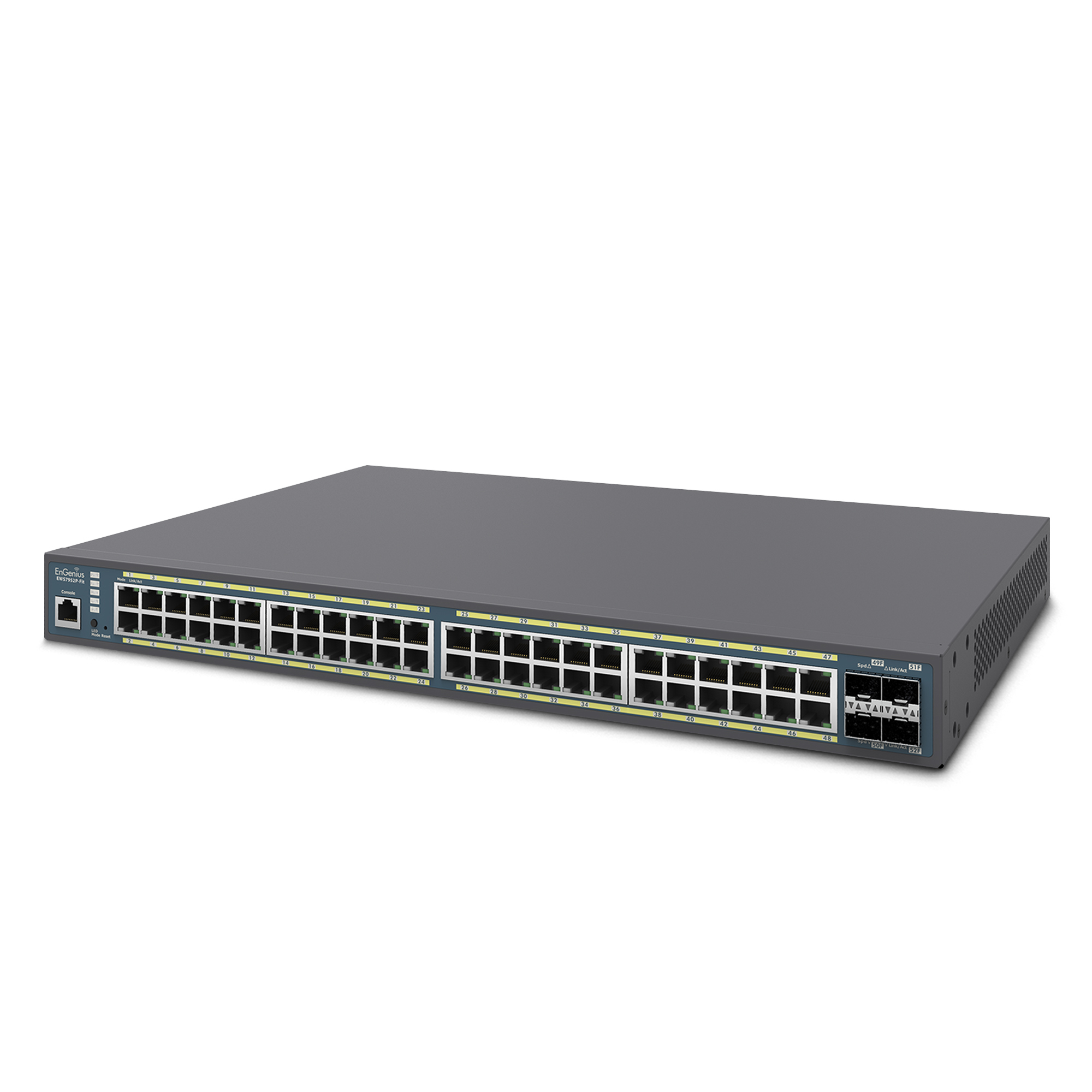 EnGenius EWS EWS7952P-FIT Managed L2/L3 Switch 48 Ports 1 Gbps PoE Grau