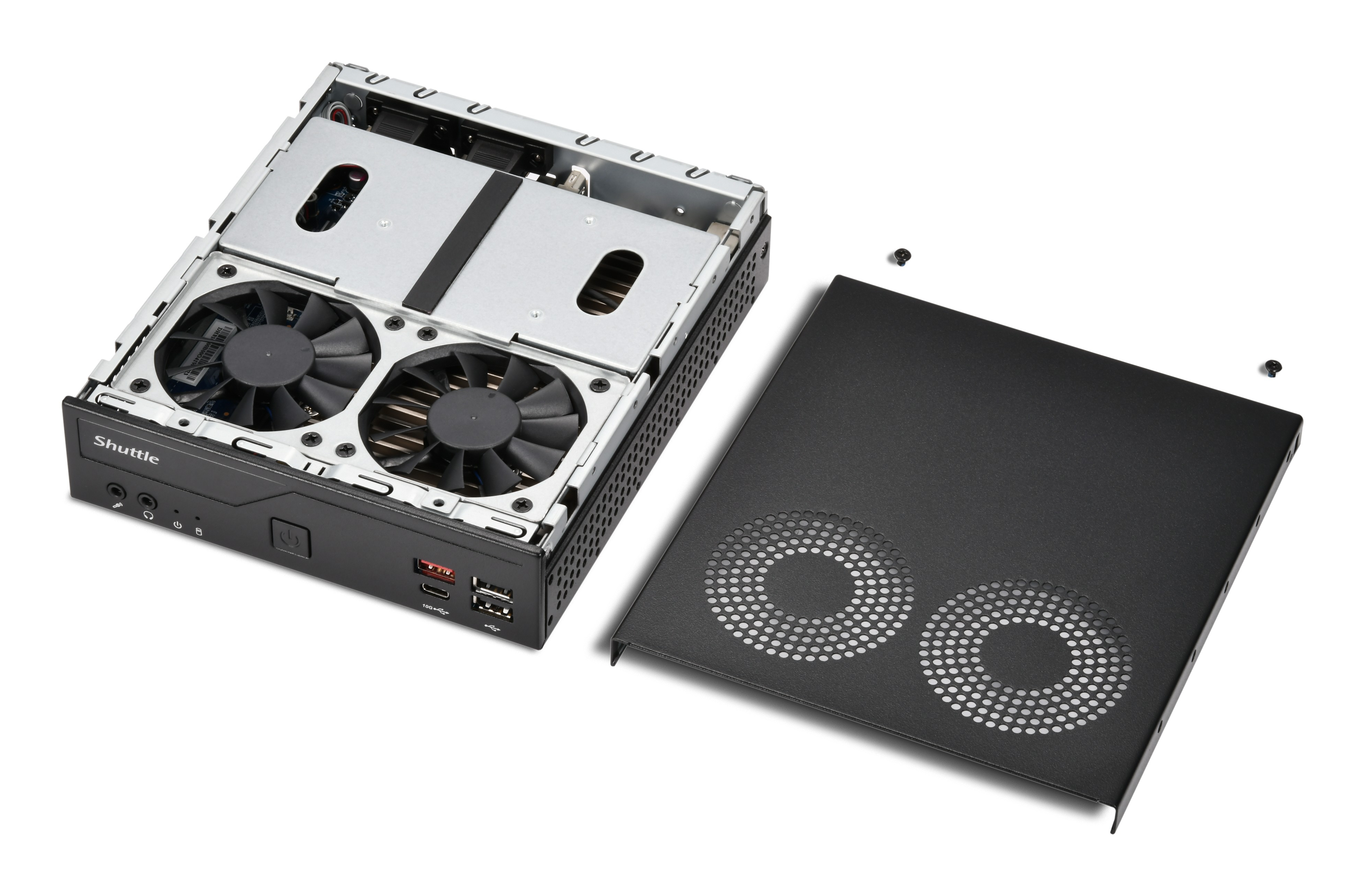 Shuttle XPC slim DH810 Mini-PC Barebone Intel H810 LGA 1851 Schwarz