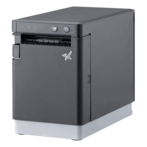 Star mC-Label2 X4, CloudPRNT, 12 Punkte/mm (300dpi), Cutter, linerless, USB-C, BT, Ethernet, WLAN, schwarz Etikettendrucker, Thermodirekt, Etiketten, Bonrollen, Auflösung: 12 Punkte/mm (300 dpi), Medienbreite (max): 58 mm, Druckbreite (max.): 56 mm, Rollendurchmesser (max.): 102mm, Geschwindigkeit (max.): 180 mm/Sek, Cutter, Linerless Platen, Anschluß: USB-C, Bluetooth, Ethernet, WLAN, inkl.: Netzteil, Netzkabel (EU, UK), Schutzart: IP22, Farbe: schwarz (39653690)