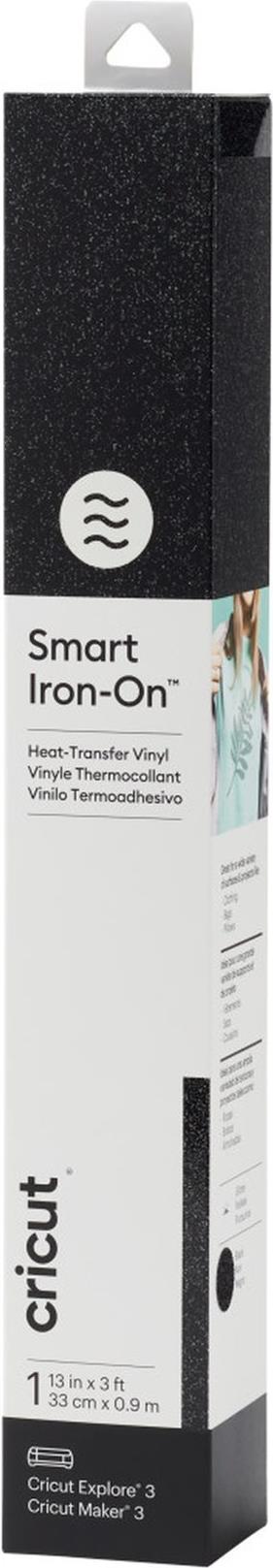 Cricut Smart Iron-On™ Folie Schwarz, Glitzereffekt (2008672)