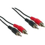 e+p B 33/15 15m 2 x RCA 2 x RCA Schwarz Audio-Kabel (B 33/15)