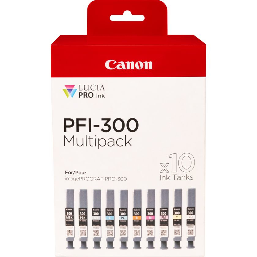 Canon PFI-300 Tintenpatrone 10er-Multipack 14,4 ml