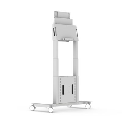SMS Func Mobile Motorized Flipster 2 Motorisierter mobiler Standfuß 55"–65" VESA 400 x 400 50 kg Weiß