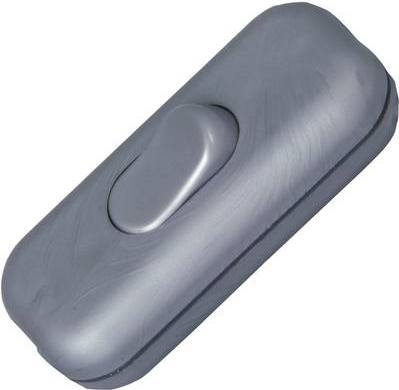 Kopp Schnurschalter mit Zugentlastung Silber 1 x Aus/Ein 2 A 191320086 1 St. (191320086)