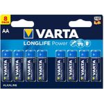 Varta 04906121418. Akku-/Batterietyp: Einwegbatterie, Batteriegröße: AA, Batterietechnologie: Alkali. Höhe: 50,5 mm, Durchmesser (mm): 1,45 cm, Gewicht: 23,8 g. Verpackungsart: Sichtverpackung. Batterie Formfaktor: Zylindrische (04906 121 418)