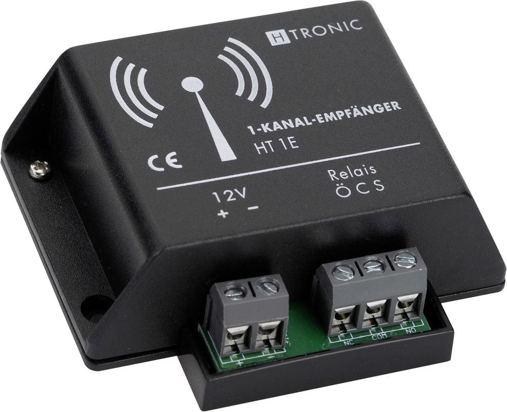 H-Tronic 1-Kanal-Empfänger HT1E 1618260 Funkfrequenz 868,35 MHz Schaltleistung 230V/5A oder 24VDC/5 A (1618260)
