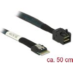 Delock Kabel Slim SAS SFF-8654 4i > Mini SAS HD SFF-8643 50 cm (85081)