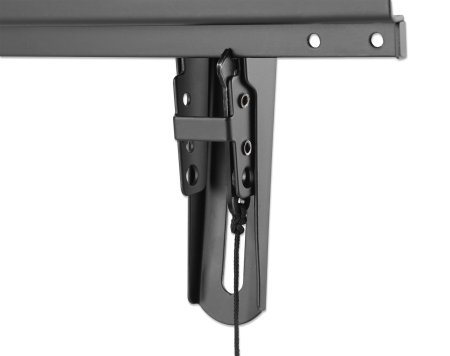 Manhattan Flache TV-Wandhalterung Neigbar für 43"-100" bis 70 kg VESA 200x200-800x400 mm Schwarz