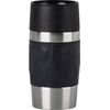emsa Travel Mug Compact Isolierbecher 0,3 l schwarz Edelstahl doppelwandig 360° Trinköffnung - 1 Stück (3110600545)