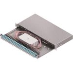 ZVK LSB1C223 LWL-Spleißgehäuse Basic 1HE 24x SC-Duplex Standard OM3 ,ausziehbar (LSB1C223)