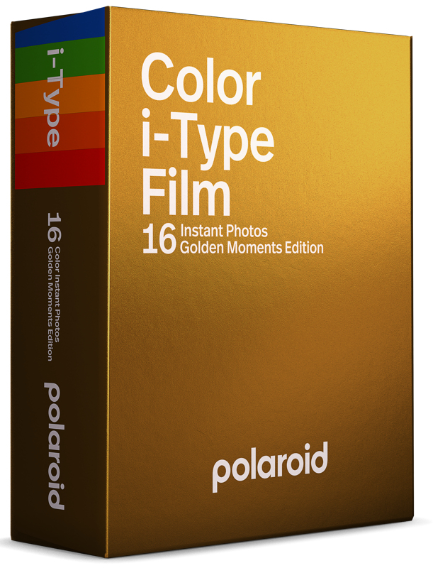 Polaroid i-Type Golden Moments Edition Sofortbild-Farbfilm 16 Aufnahmen Gold