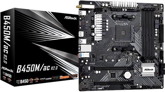 Asrock Hauptplatine B450M/AC R2.0 (B450M/AC R2.0)