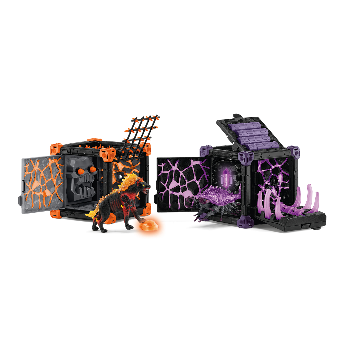 Schleich Eldrador BattleCave Arena: Lava vs. Schatten, Mehrfarbig