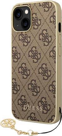 GUESS Hard Case 4G Charms Brown, for Apple iPhone 14, GUHCP14SGF4GBR (GUHCP14SGF4GBR)