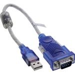 InLine® USB zu Seriell Adapterkabel mit Ferrit, Stecker A an 9pol Sub D Stecker (33304X)