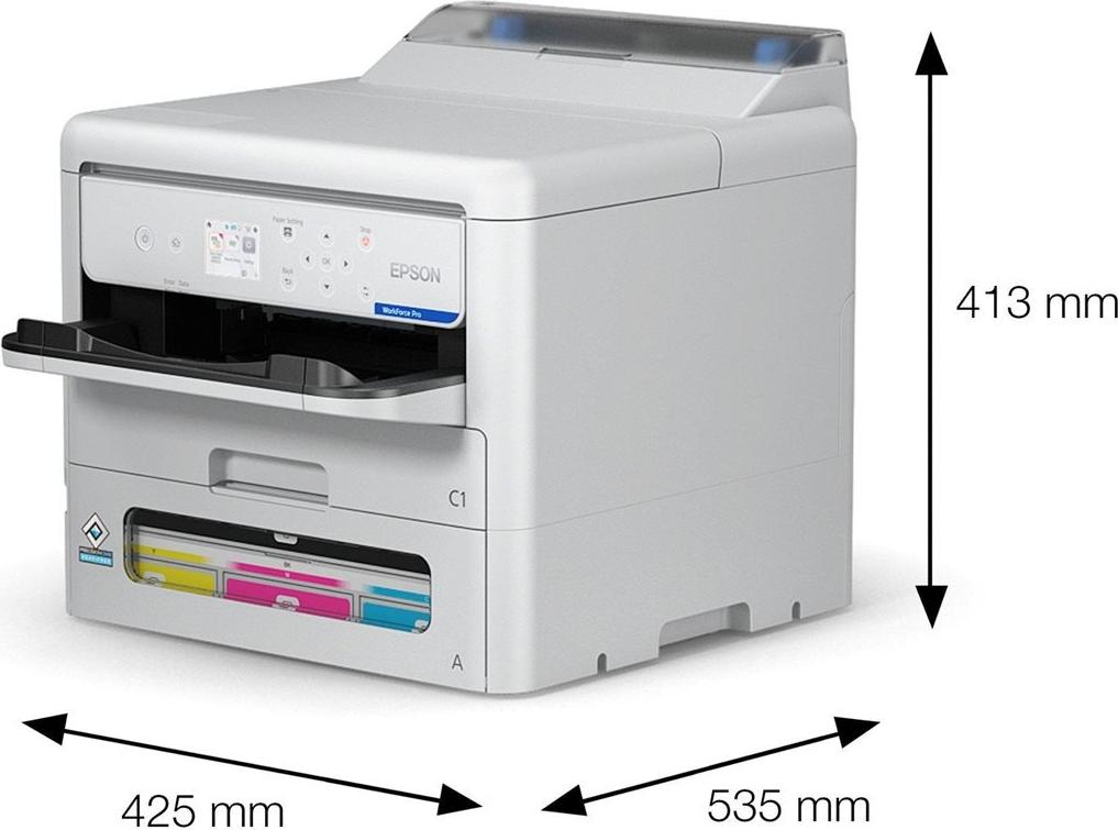 Epson WorkForce Pro EP-C800RDW Business-Farbdrucker A4 Duplex WiFi 25 ppm PCL PS3
