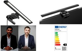 UNILUX LED-Videokonferenzleuchte VISIOLIGHT, schwarz Leistung: 5W, gewichteter Energieverbrauch: 6kWh/1000h - 1 Stück (400153723)