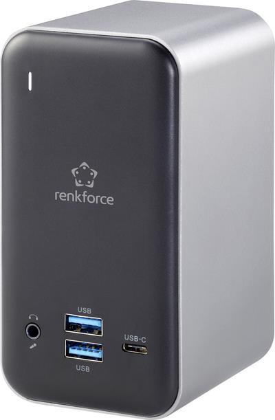 Renkforce RF-4499452 USB-C™ Notebook Dockingstation Passend für Marke: Universal inkl. Ladefunktion (RF-4499452)