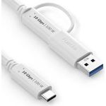 PureLink USB 3.2 Gen. 2x1 Kabel, 10 Gbps, 100 Watt, USB St. C / St. C, Adapter auf USB A, weiß, 0,5 m (IS2512-005)