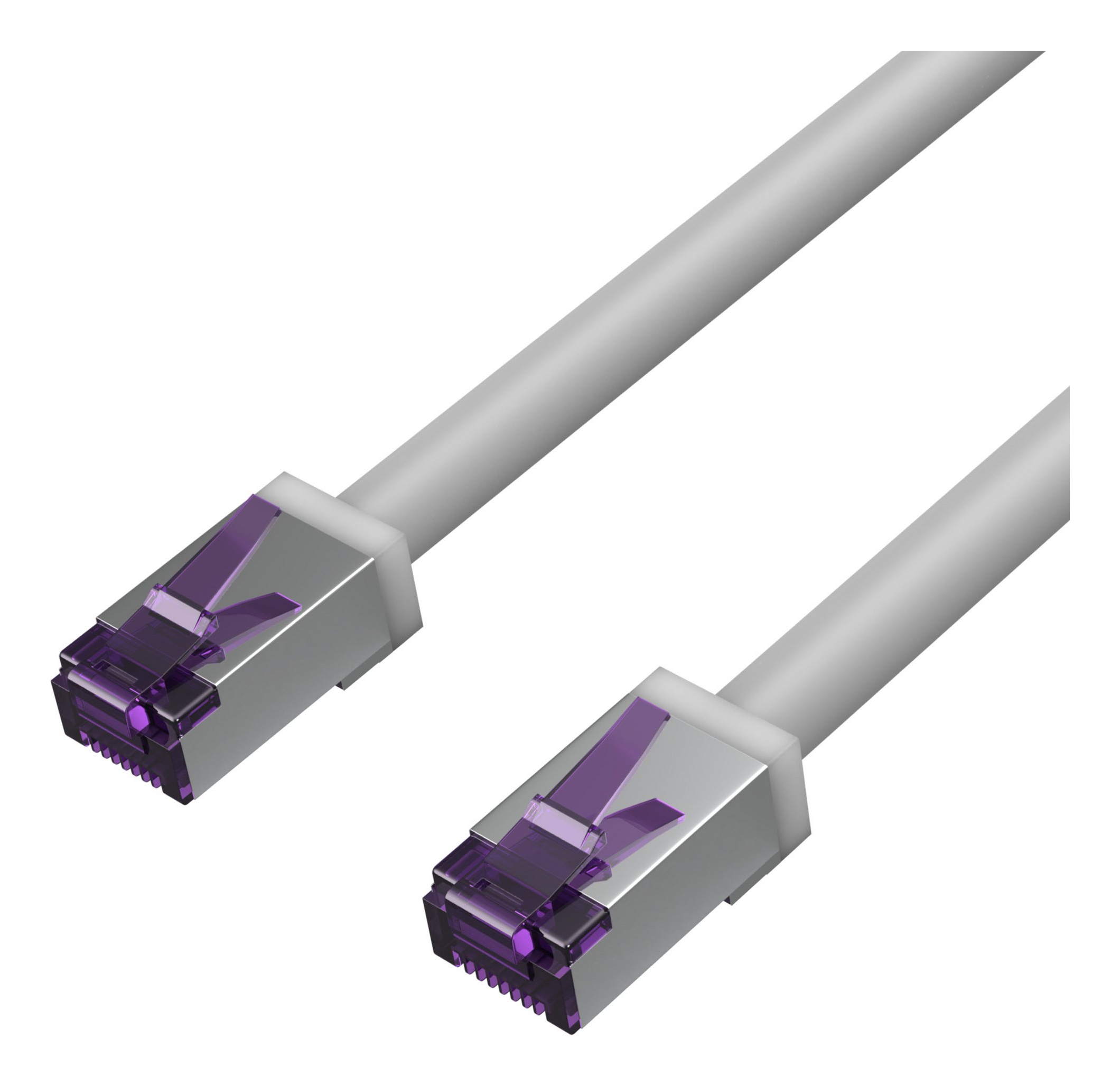 Flexline FL31-28090 Netzwerkkabel 20 m Cat6a S/FTP (S-STP) Grau, Violett
