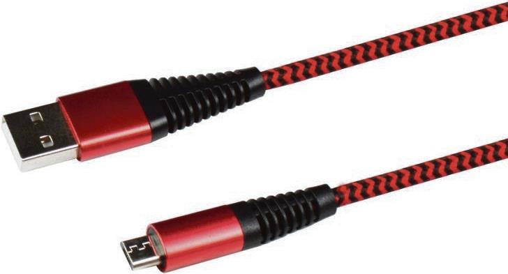 2GO 795945 USB Kabel 1 m USB B Micro-USB B Rot (795945)