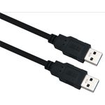 Helos Anschlusskabel, USB 3.0 A Stecker/A Stecker, 5,0m, schwarz USB 3.0 A St./A St. , Übertragungsrate: 5000 Mbit/s , Abwärtskompatibel , vergoldete Kontakte , Geflecht- und Folie-Schirmung , Haube: vergossen , ROHS 2.0 und REACH-konform , Farbe: schwarz (288324)