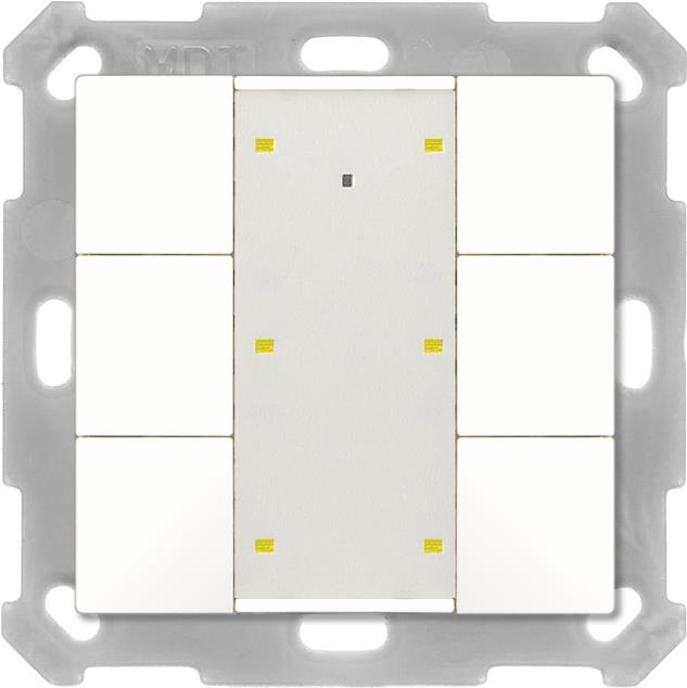MDT technologies Taster Plus TS 55 6-fach Reinweiß glänzend BE-TA55T6.G2 (BE-TA55T6.G2)