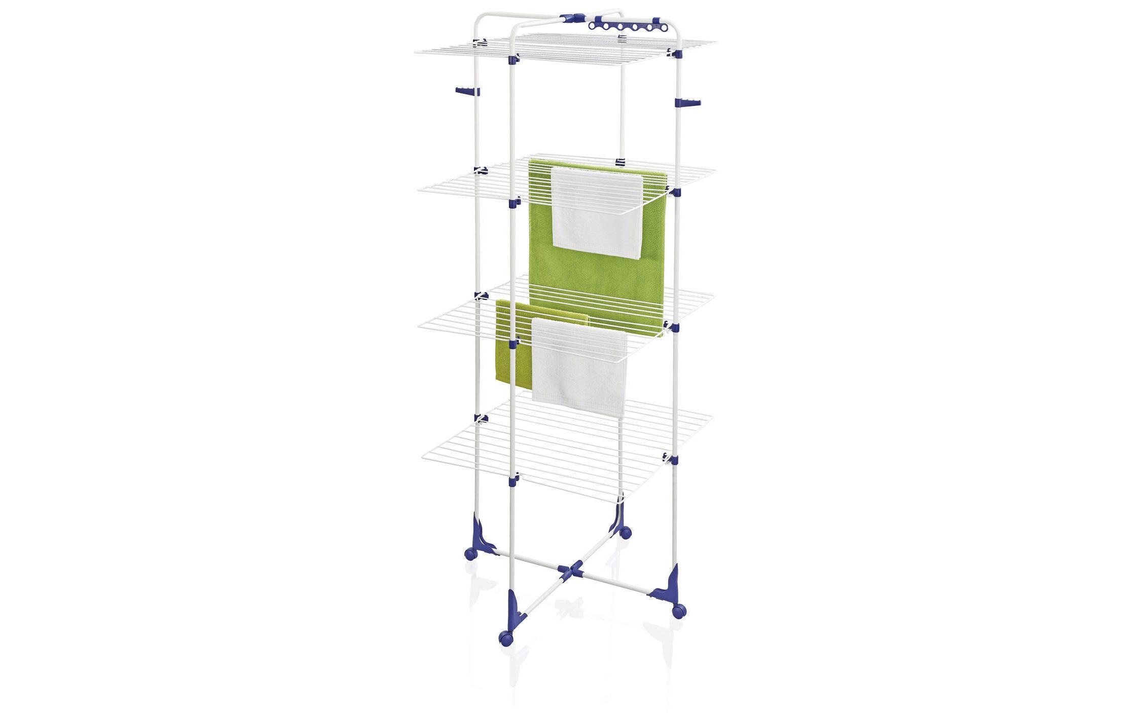 Leifheit Tower 450 Standregal Aluminium 176 cm Blau/Weiß