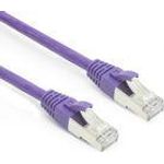 ACT Purple 0.25 meter SFTP CAT6A patch cable snagless with RJ45 connectors (FB2352)