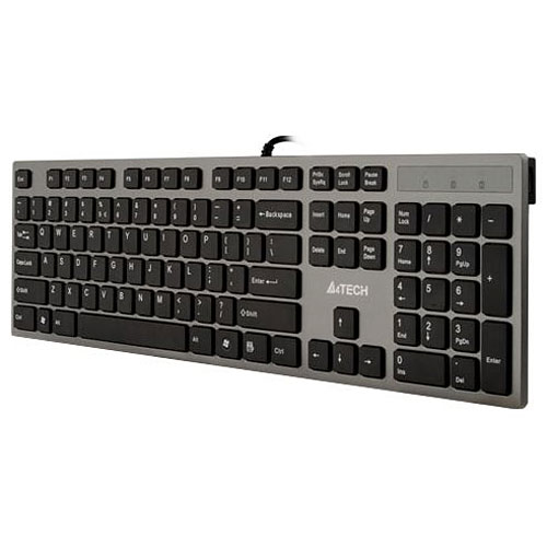 A4Tech KV-300H Tastatur USB QWERTY US Grau/Schwarz