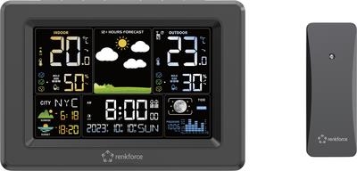 Renkforce Digitale-Wetterstation Schwarz (RF-4883630)