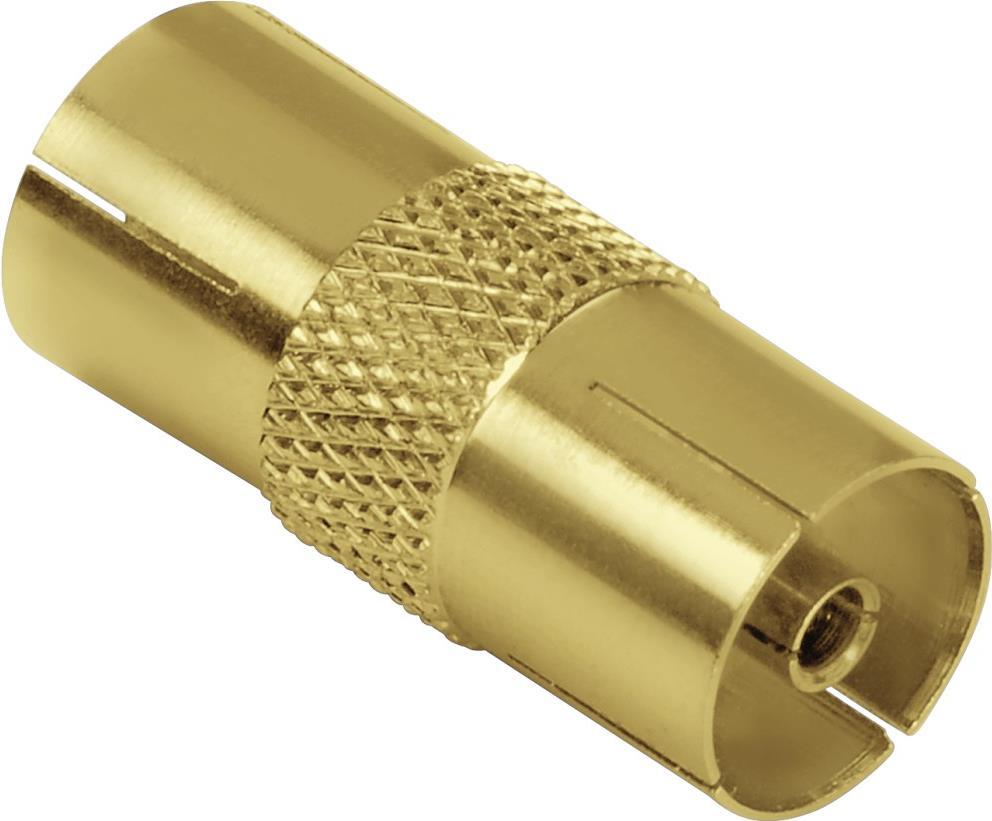 Hama Antennen-Adapter, Koax-Kupplung - Koax-Kupplung, vergoldet (00179270)
